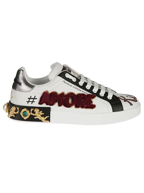 dolce gabbana sneakers amore|dolce gabbana sneakers farfetch.